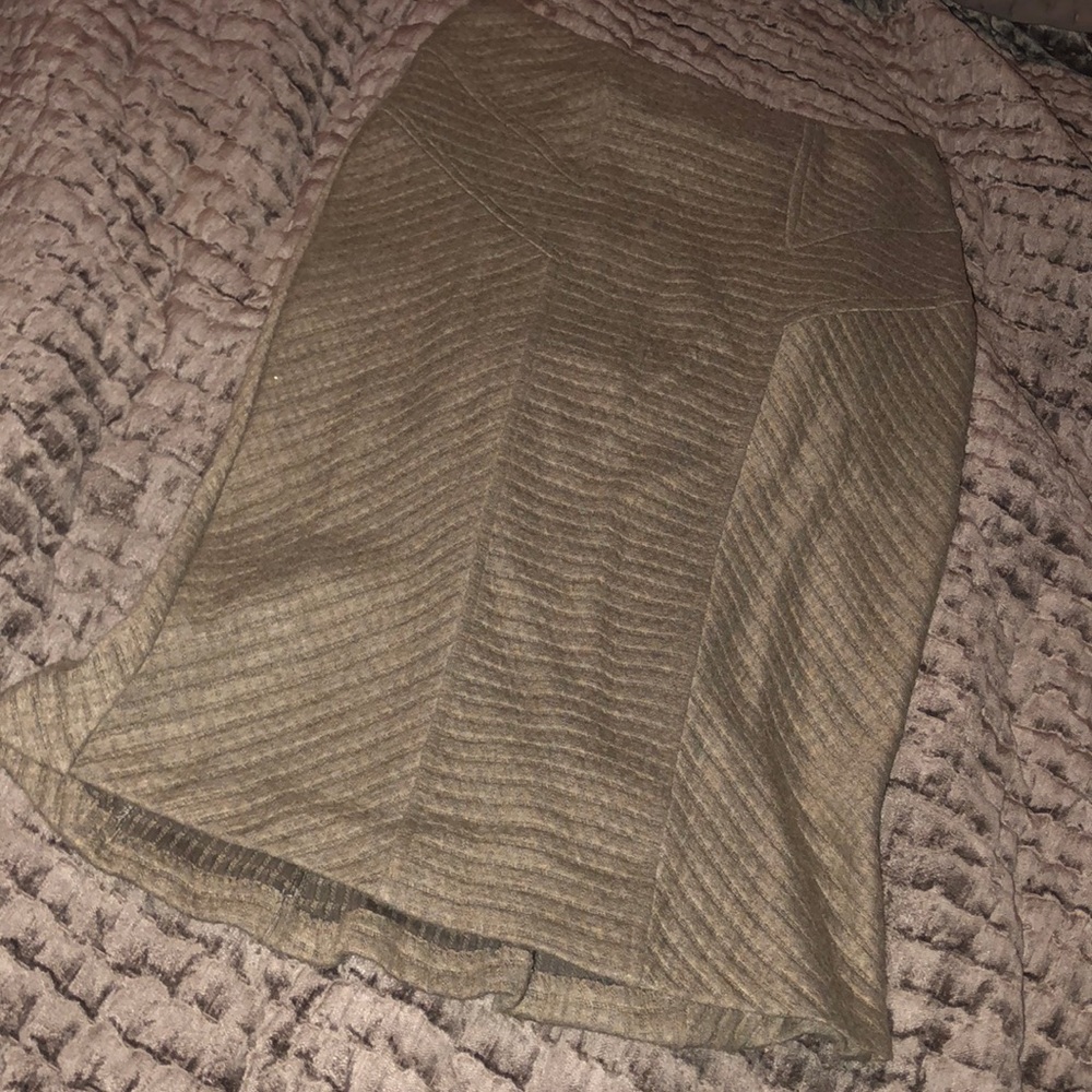 Olive green pencil skirt